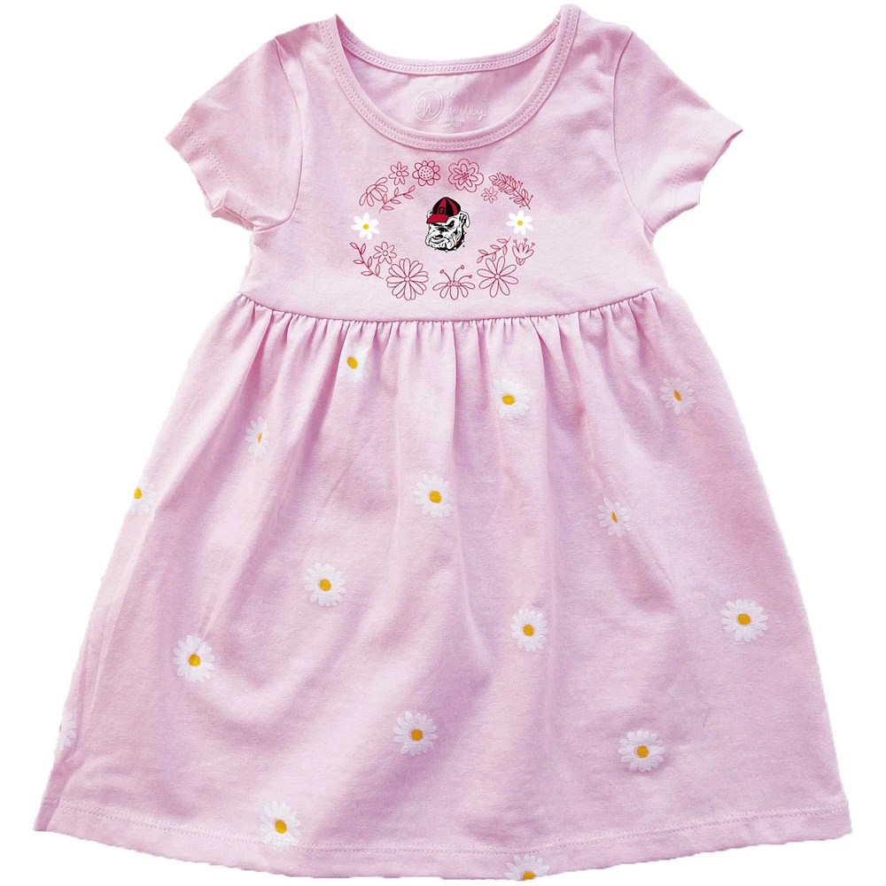 Robe marguerite rose Wes & Willy Georgia Bulldogs pour fille