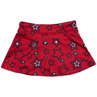 Girls Toddler ZooZatz Red Georgia Bulldogs Star Flowy Skort