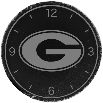 Georgia Bulldogs 12'' Slate Clock - Gray