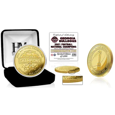 Georgia Bulldogs Highland Mint College Football Playoff 2021 National Champions Gold Mint Coin