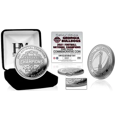 Georgia Bulldogs Highland Mint College Football Playoff 2021 National Champions Silver Mint Coin