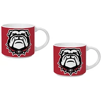 Lot de deux tasses empilables de 14 oz des Georgia Bulldogs d'Indigo Falls