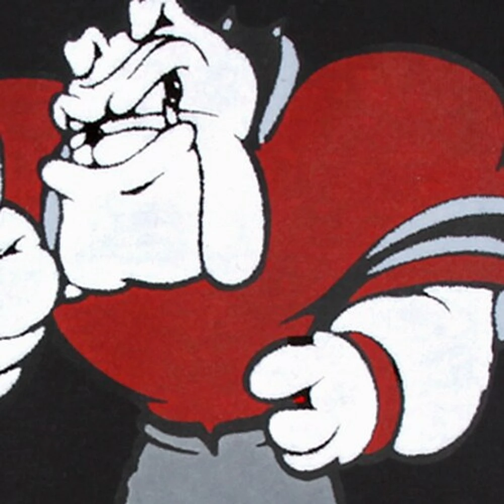 Body noir à gros logo Georgia Bulldogs pour bébé