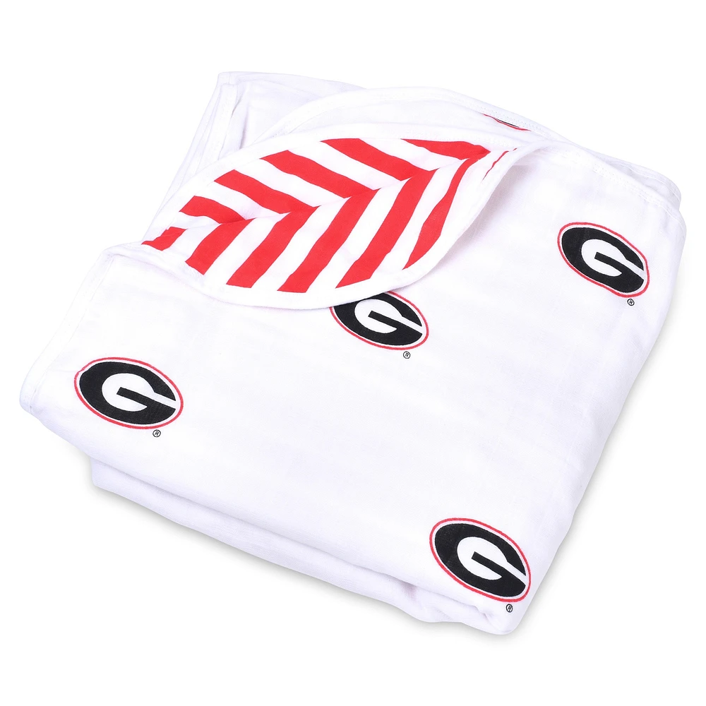 Infant Three Little Anchors Georgia Bulldogs 47" x 47" Muslin 4-Layer Blanket
