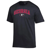 T-shirt noir avec logo Arch Over des Georgia Bulldogs pour homme