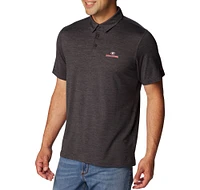 Polo Columbia Heather Black pour homme Georgia Bulldogs Tech Trail Omni-Wick