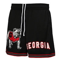 Short en maille noire Georgia Bulldogs Team Origins de Mitchell & Ness pour homme