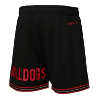 Short en maille noire Georgia Bulldogs Team Origins de Mitchell & Ness pour homme