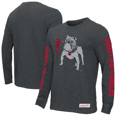 T-shirt à manches longues pour homme Mitchell & Ness Georgia Bulldogs Team Pride anthracite