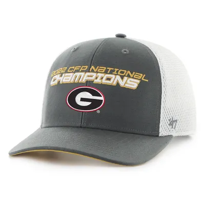 Georgia Bulldogs '47 College Football Playoff 2022 National Champions Import Trucker Adjustable Hat - Charcoal