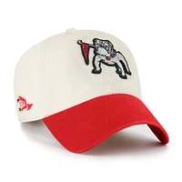 Men's '47 Cream Georgia Bulldogs Grand Stand Clean Up Adjustable Hat
