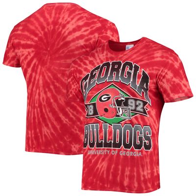 Men's '47 Red Georgia Bulldogs Brickhouse Vintage Tubular Tie-Dye T-Shirt