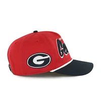 Casquette ajustable Dropshadow Rope Hitch pour homme, modèle 1947, Red Georgia Bulldogs