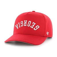 Casquette ajustable Flip Script Hitch pour homme, modèle 1947, Red Georgia Bulldogs