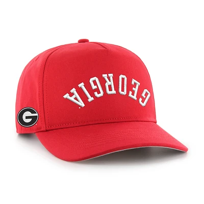 Casquette ajustable Flip Script Hitch pour homme, modèle 1947, Red Georgia Bulldogs