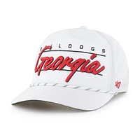 Casquette ajustable Condor Hitch brrr° blanche des Georgia Bulldogs pour homme, modèle 1947