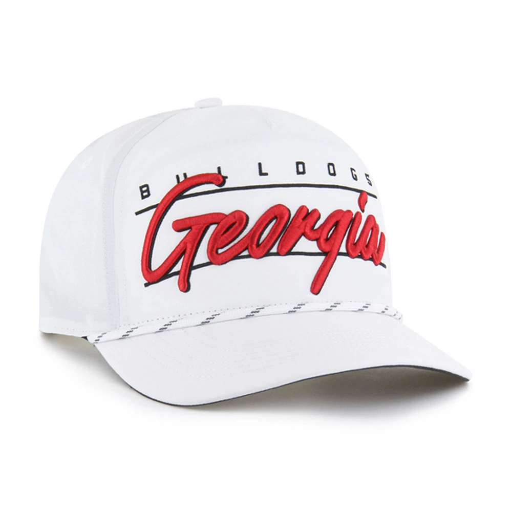 Casquette ajustable Condor Hitch brrr° blanche des Georgia Bulldogs pour homme, modèle 1947
