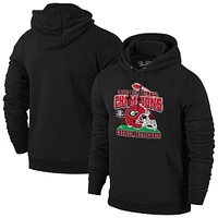 Men's Black Georgia Bulldogs 2024 SEC Football Conference Champions Helmet Pullover Hoodie