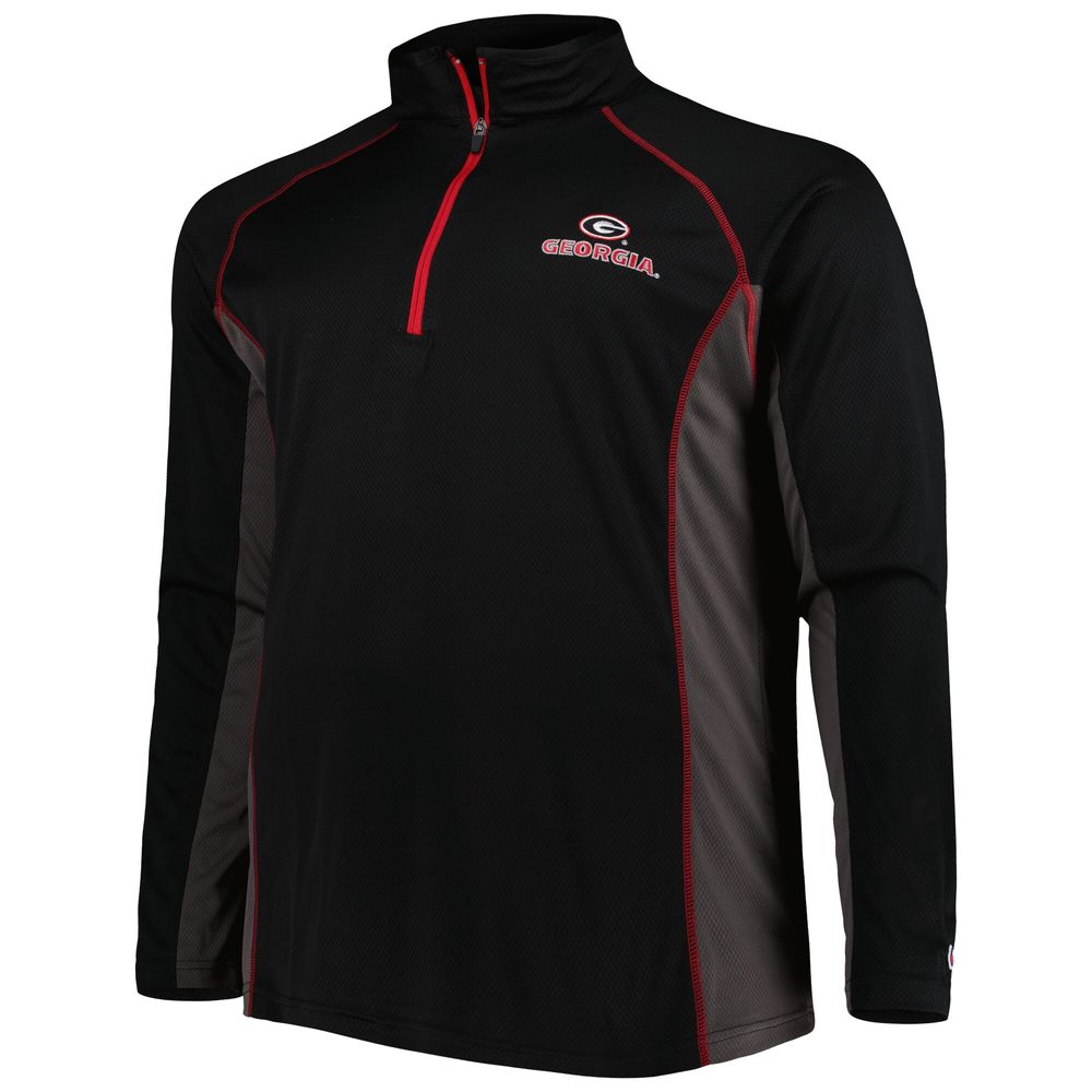 Men's Black Georgia Bulldogs Quarter-Zip Jacket