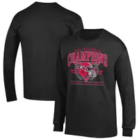 Men's Fanatics Branded Black Georgia Bulldogs College Football Playoff 2021  National Champions Schedule Long Sleeve T-Shirt