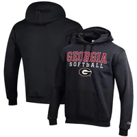 Georgia Bulldogs Champion Softball Stack Pullover Hoodie