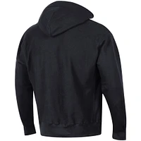 Men's Champion Black Georgia Bulldogs Team Arch Reverse Weave Pullover Hoodie