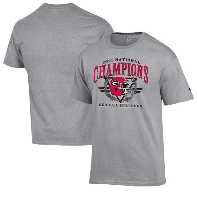 T-shirt à guirlande de casque Champion National Georgia Bulldogs College Football Playoff 2021 pour homme