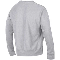 Men's Champion Heathered Gray Georgia Bulldogs Arch Reverse Weave Pullover Sweatshirt