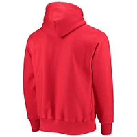 Men's Champion Red Georgia Bulldogs Vault Logo Reverse Weave Pullover Hoodie