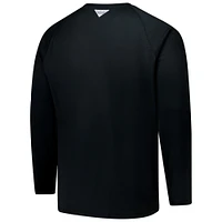 Men's Columbia Black Georgia Bulldogs Big & Tall Terminal Tackle Raglan Omni-Wick Long Sleeve T-Shirt