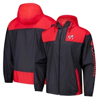 Veste coupe-vent entièrement zippée Columbia Georgia Bulldogs Flash Challenger II Omni-Shade pour homme