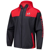 Veste coupe-vent entièrement zippée Columbia Georgia Bulldogs Flash Challenger II Omni-Shade pour homme