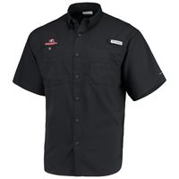 Men's Columbia Black Georgia Bulldogs Team PFG Tamiami Omni-Shade Button-Down Shirt