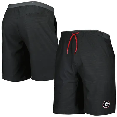 Georgia Bulldogs Columbia Twisted Creek Omni-Shade Omni-Shield Shorts - Charcoal