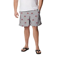 Men's Columbia Gray Georgia Bulldogs Big & Tall Backcast II Allover Print Omni-Shade Shorts