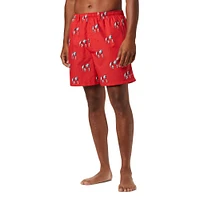 Short imprimé Columbia Red Georgia Bulldogs Backcast III pour homme