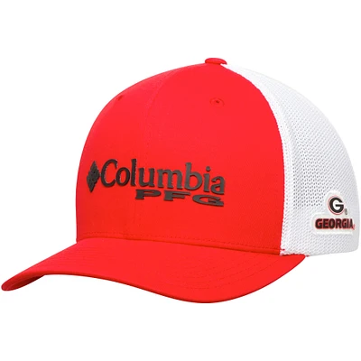 Men's Columbia Red Georgia Bulldogs Collegiate PFG Flex Hat