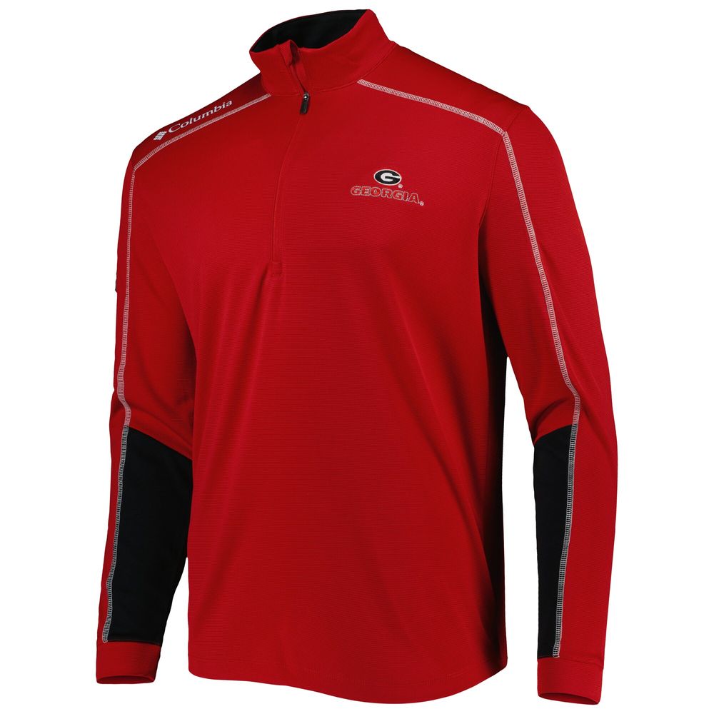 Men's Columbia Red Georgia Bulldogs Shotgun 2.0 Omni-Wick Quarter-Zip Jacket