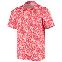 Men's Columbia Red Georgia Bulldogs Super Slack Tide Button-Up Shirt