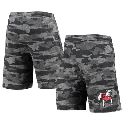 Georgia Bulldogs Concepts Sport Camo Backup Terry Jam Lounge Shorts - Charcoal/Gray