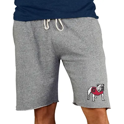 Georgia Bulldogs Concepts Sport Mainstream Terry Shorts - Gray