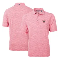 Washington Nationals Cutter & Buck Virtue Eco Pique Botanical Print  Recycled Polo - Red