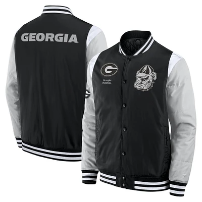 Men's Fanatics  Black Georgia Bulldogs Elements Elite Full-Snap Jacket