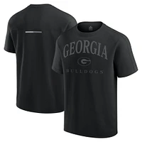 T-shirt noir à trois mélanges de Georgia Bulldogs Fanatics pour hommes