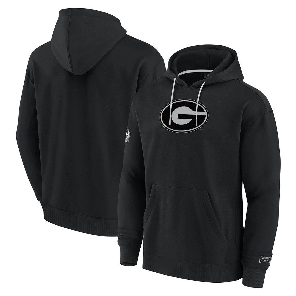 Sweat à capuche noir Georgia Bulldogs Pace Fanatics pour homme