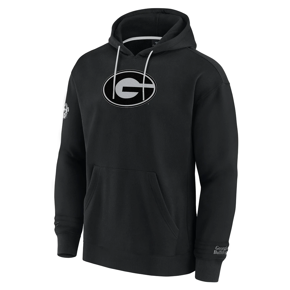 Sweat à capuche noir Georgia Bulldogs Pace Fanatics pour homme