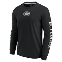 Men's Fanatics Black Georgia Bulldogs Strive Long Sleeve T-Shirt