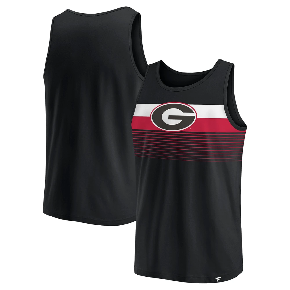 Men's Fanatics Black Georgia Bulldogs Wild Game Tank Top