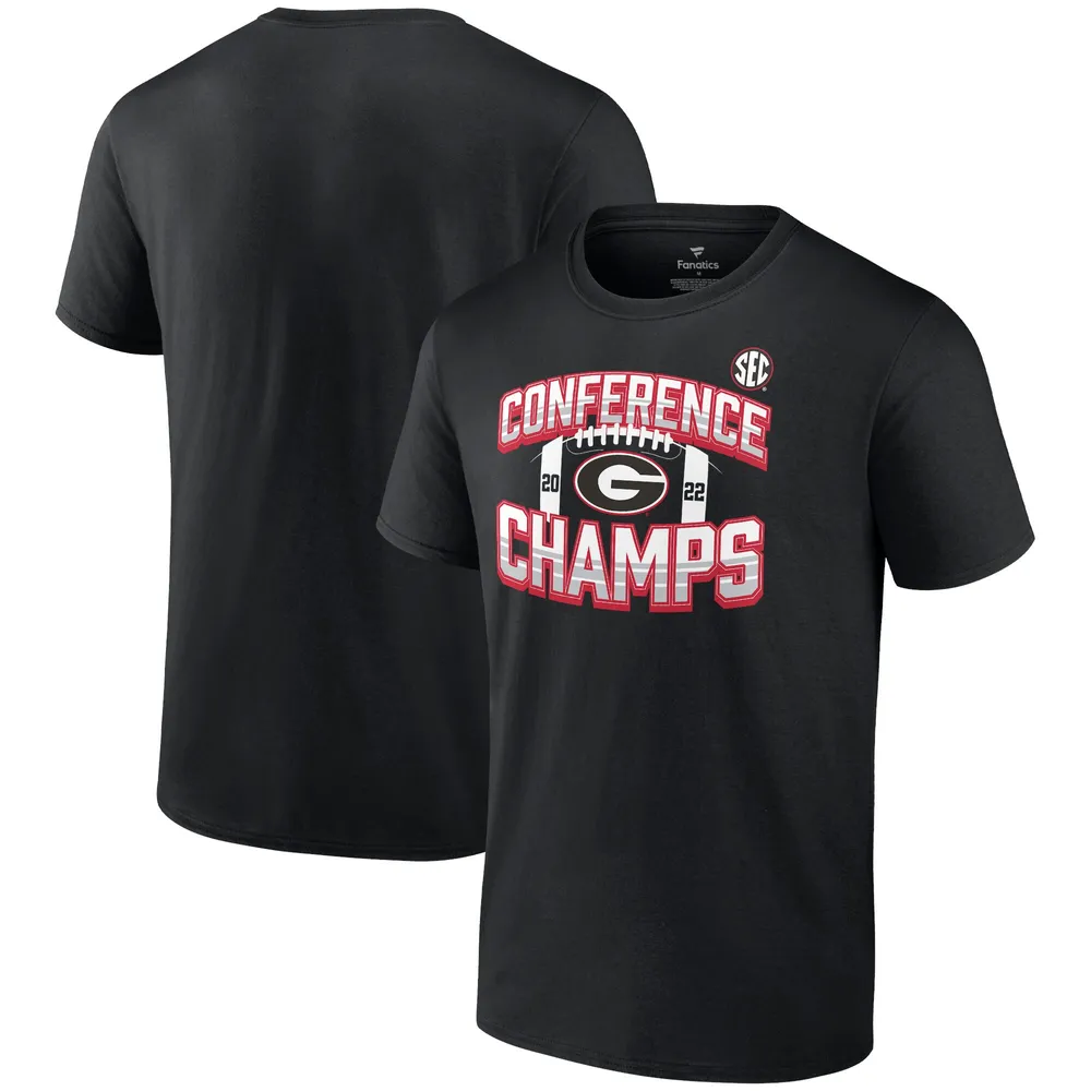 Lids Georgia Bulldogs Fanatics Branded SEC Conference Champions Icon T-Shirt - Black | Brazos Mall