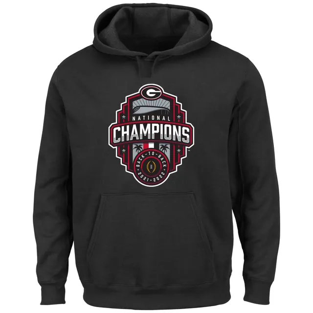 Men's Fanatics Branded Black Georgia Bulldogs College Football Playoff 2021  National Champions Schedule T-Shirt